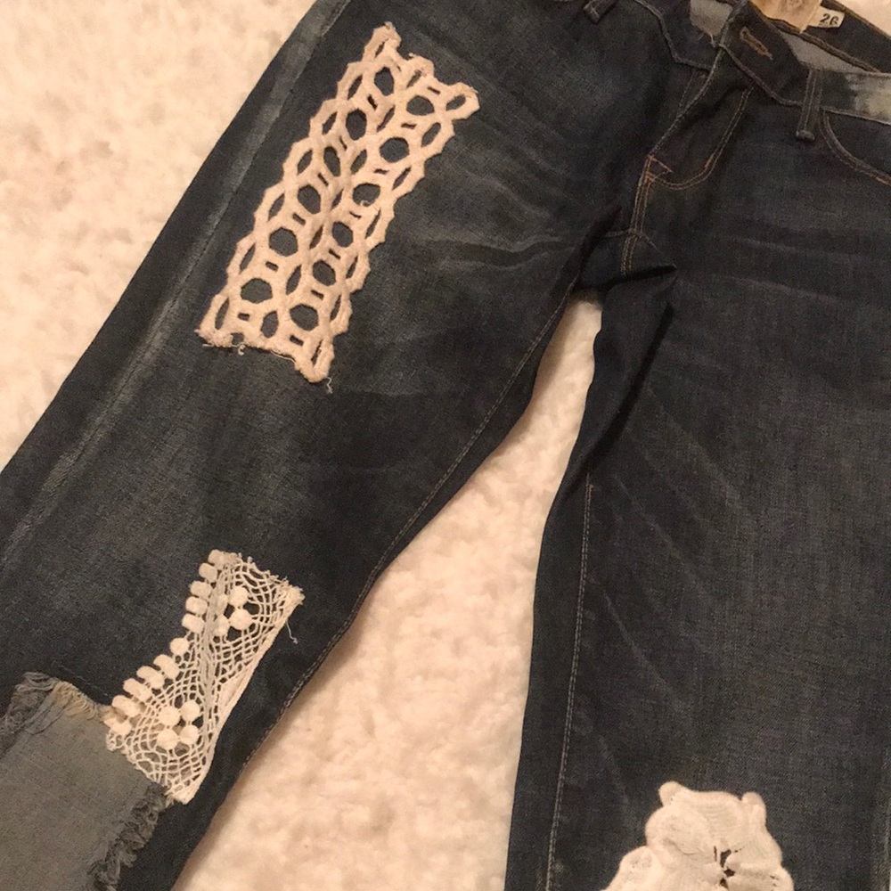 Free People Patchwork Jeans - image 2